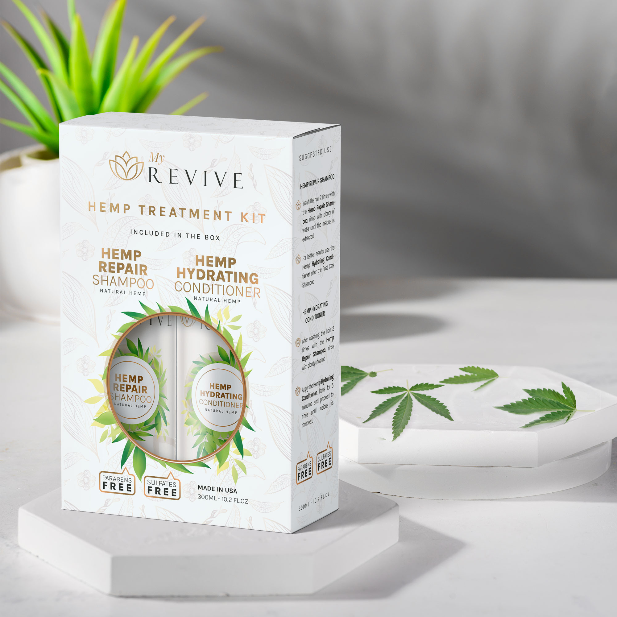Hemp Treatment Kit Hemp Extract hair Care Kit